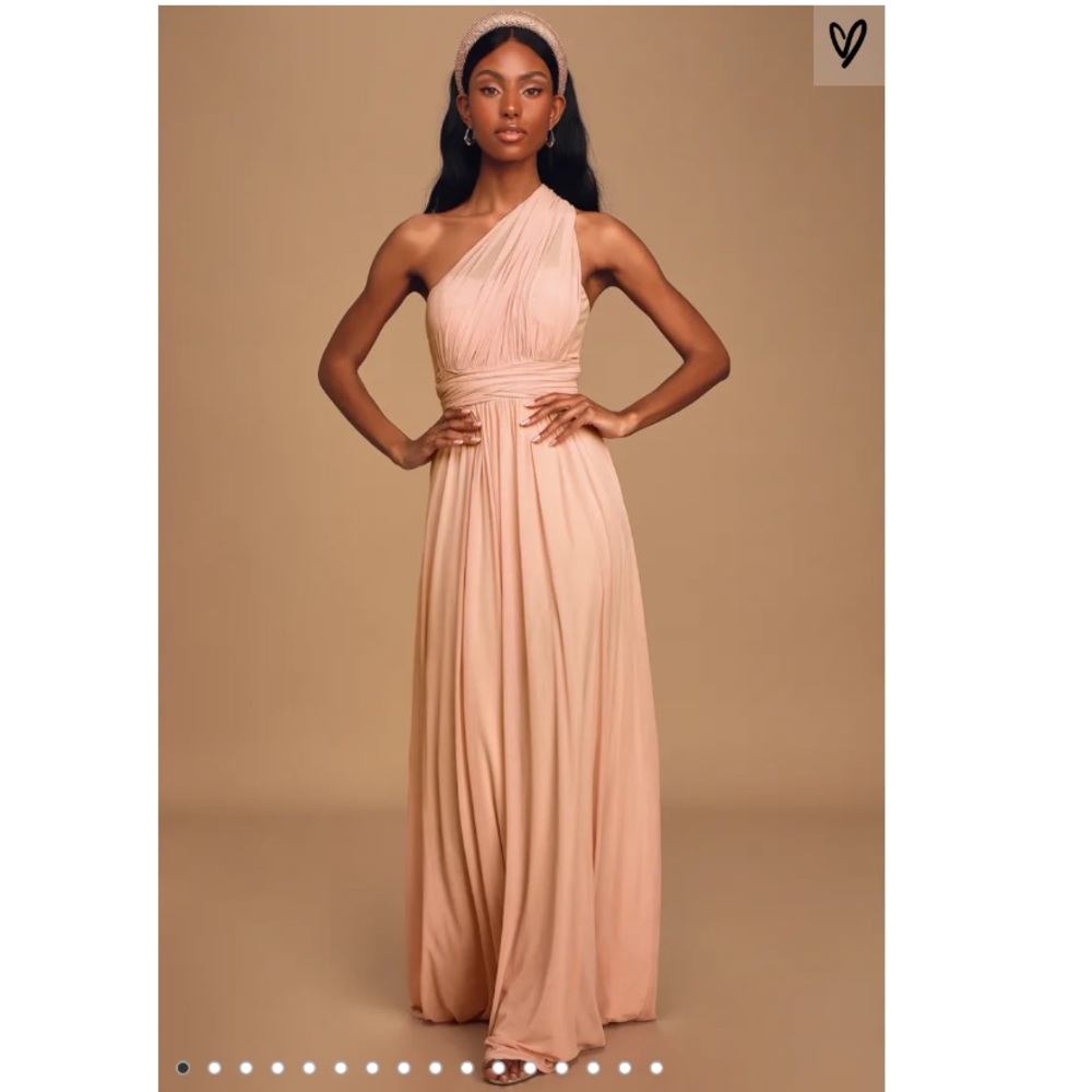 Blush Pink Convertible Maxi Dress